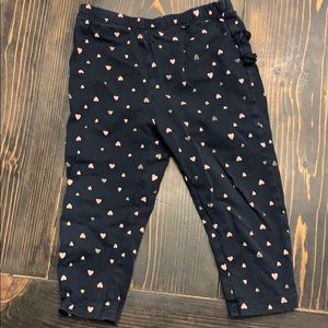 Ruffle heart leggings